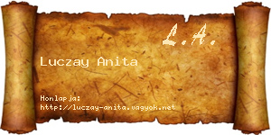 Luczay Anita névjegykártya